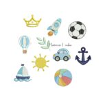 Matriz de Bordado Coleção Mini Matrizes Menino