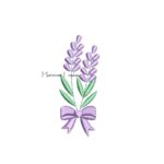 Matriz de Bordado - Mini Lavanda com Lacinho