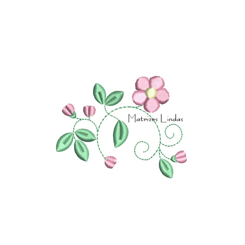 Matriz de Bordado - Mini Raminho de flores 02