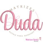 Matriz de Bordado - Nome Duda Letra Cursiva
