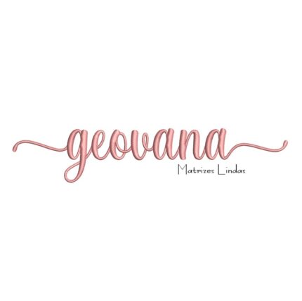 Matriz de Bordado - Nome Geovana com cabinho