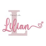 Matriz de Bordado - Nome Lilian Sobreposto