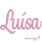 Matriz de Bordado Nome Luísa Letra Cursiva