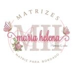 Matriz de Bordado - Nome Maria Helena com Flor e Borboletas
