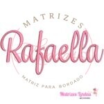 Matriz de Bordado - Nome Rafaella Letra Cursiva