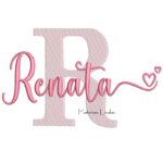 Matriz de Bordado - Nome Renata Sobreposto