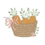Matriz de Bordado Cesta de Cenouras