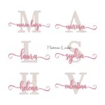 Matriz de Bordado Coleção Nomes Femininos Sobreposto
