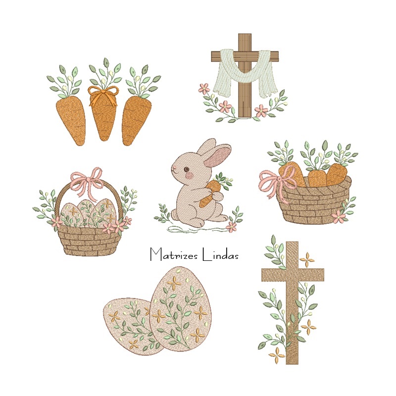 Matriz de Bordado Coleção Páscoa