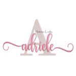 Matriz de Bordado Nome Adriele Sobreposto