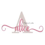 Matriz de Bordado Nome Alice Sobreposto