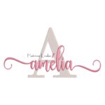 Matriz de Bordado Nome Amélia Sobreposto
