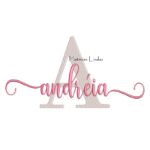 Matriz de Bordado Nome Andréia Sobreposto