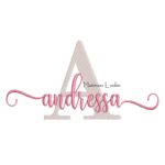 Matriz de Bordado Nome Andressa Sobreposto