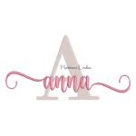 Matriz de Bordado Nome Anna Sobreposto