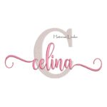 Matriz de Bordado Nome Celina Sobreposto
