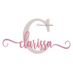 Matriz de Bordado Nome Clarissa Sobreposto