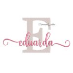 Matriz de Bordado Nome Eduarda Sobreposto