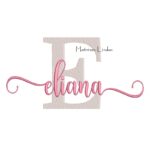 Matriz de Bordado Nome Eliana Sobreposto
