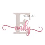 Matriz de Bordado Nome Emily Sobreposto