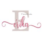 Matriz de Bordado Nome Erika Sobreposto