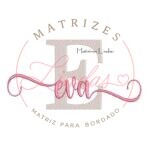 Matriz de Bordado Nome Eva Sobreposto