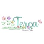 Matriz de Bordado Jardim Terça