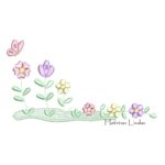 Matriz de Bordado Jardim de Flores