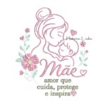 Matriz de Bordado Mãe com Menino