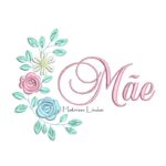 Matriz de Bordado Raminho com Flores Mãe