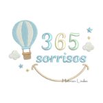 Matriz de Bordado 365 Sorrisos Balão