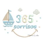 Matriz de Bordado 365 Sorrisos Barquinho