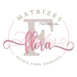 Matriz de Bordado Nome Flora Sobreposto