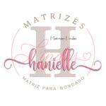 Matriz de Bordado Nome Hanielle Sobreposto