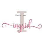 Matriz de Bordado Nome Ingrid Sobreposto