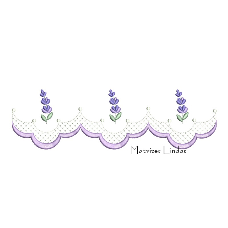 Matriz de Bordado Barrinha Lavanda