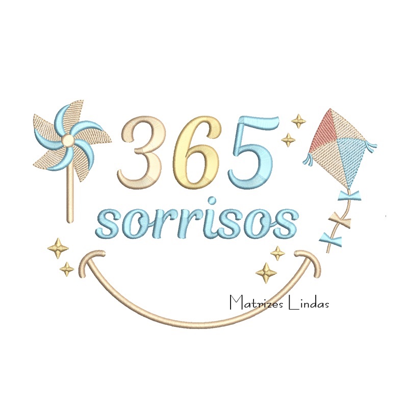 Matriz de Bordado - 365 Sorrisos Catavento