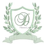 Matriz de Bordado - Brasão Folhas Letra D