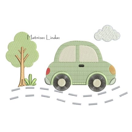 Matriz de Bordado - Carrinho na Estrada
