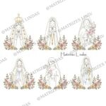 Matriz de Bordado Coleção Santinhas Flores