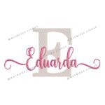 Matriz de Bordado - Nome Eduarda sobreposto 02