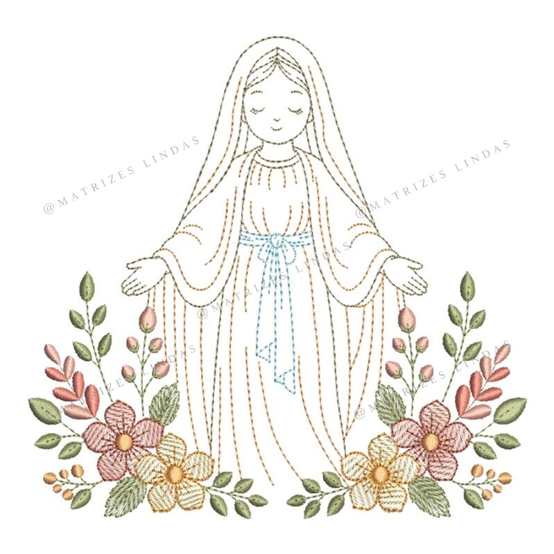 Matriz de Bordado - Nossa Senhora das Graças