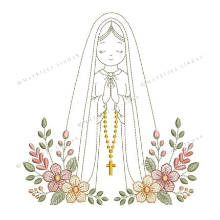 Matriz de Bordado - Nossa Senhora de Fátima