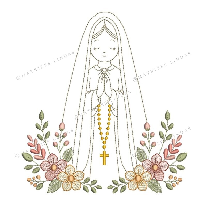 Matriz de Bordado - Nossa Senhora de Fátima