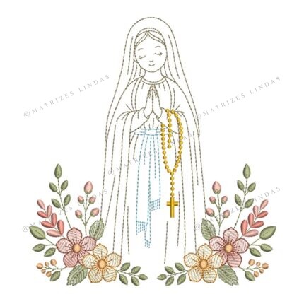 Matriz de Bordado - Nossa Senhora de Lourdes