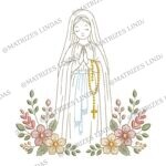 Matriz de Bordado - Nossa Senhora de Lourdes