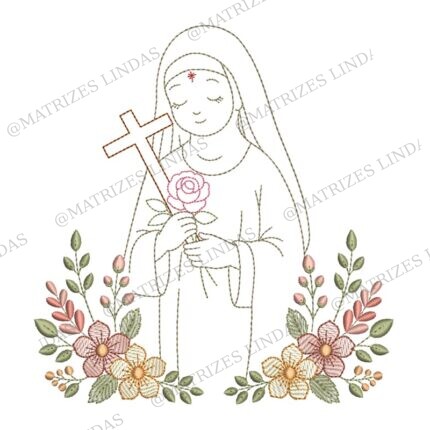 Matriz de Bordado - Santa Rita de Cássia