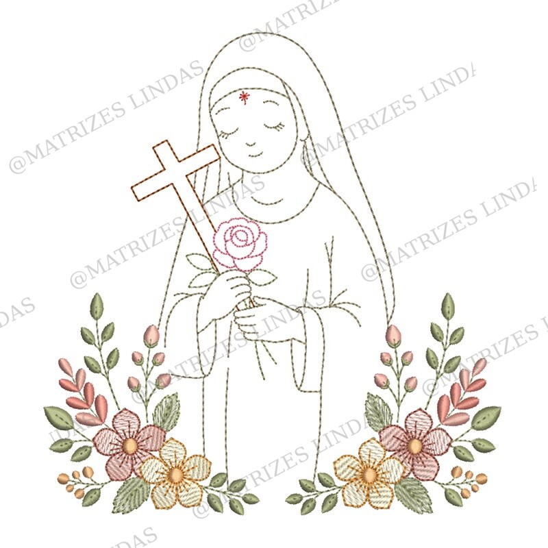 Matriz de Bordado - Santa Rita de Cássia