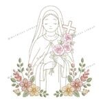Matriz de Bordado - Santa Teresinha