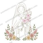 Matriz de Bordado - Santa Teresinha